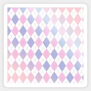 Pastel Argyle Sticker